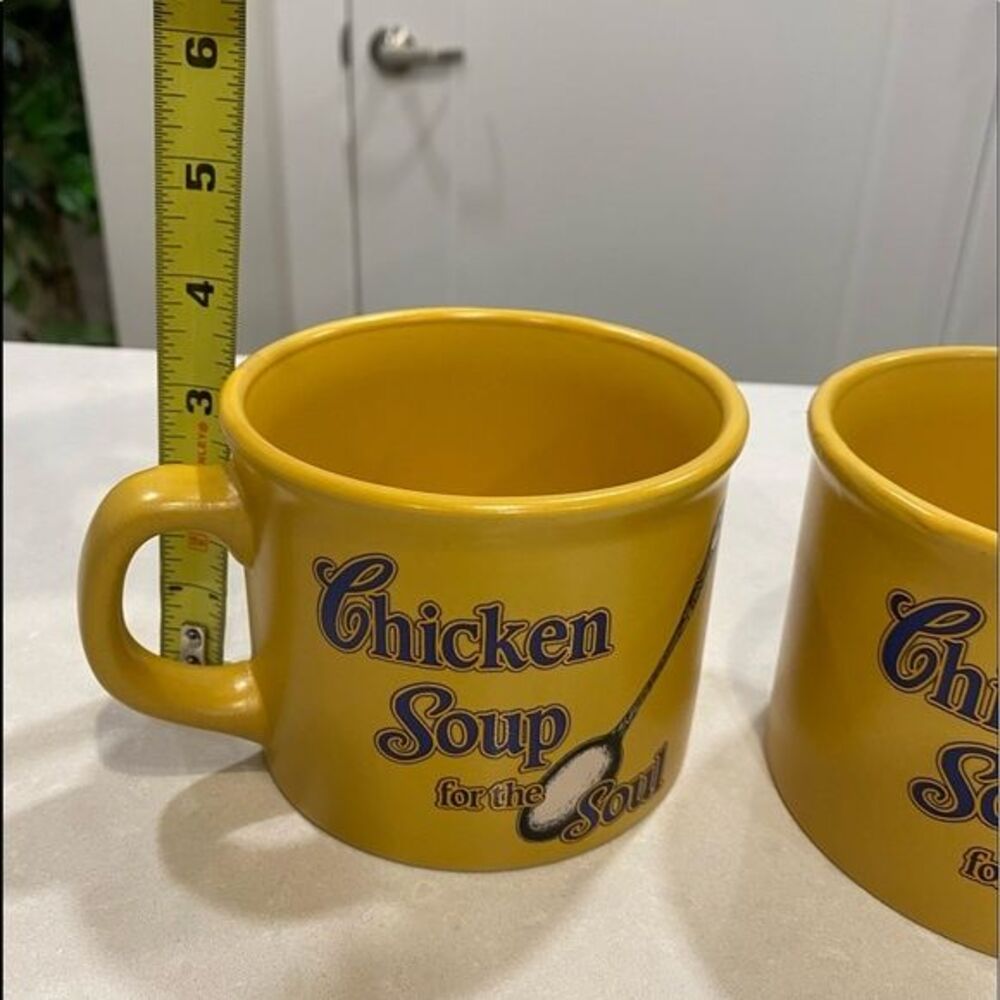 Chicken soup for the soul Collector (2) mugs/bowls in yellow 2005 collection - Picture 3 of 12
